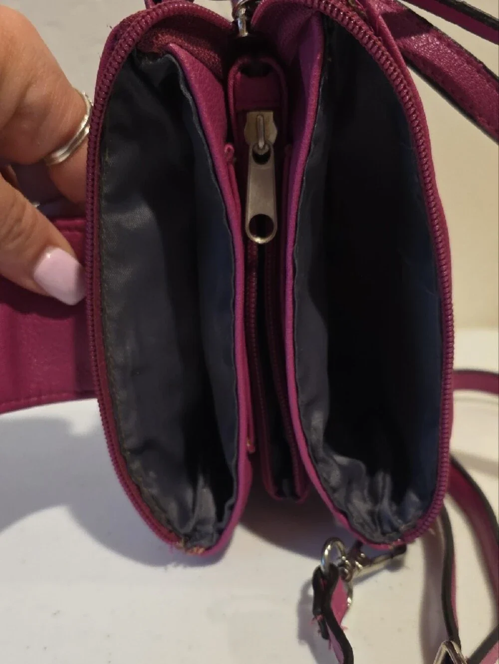 Nicole by Nicole Miller Bright Pink Crossbody Bag